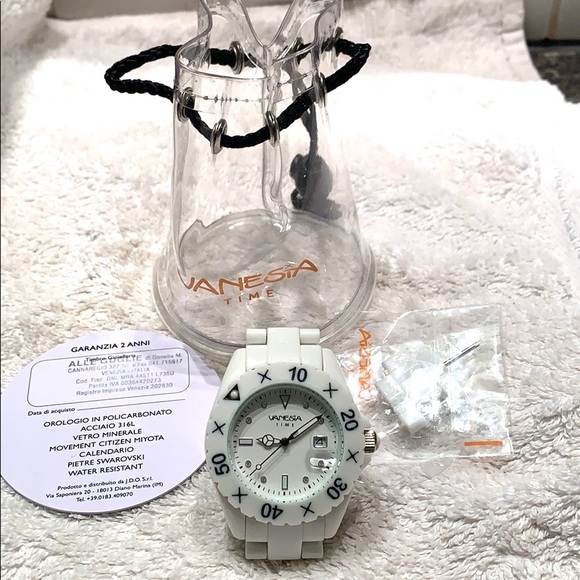 Accessories - “Vanessa” 🇮🇹 white resin watch from Venice Italy